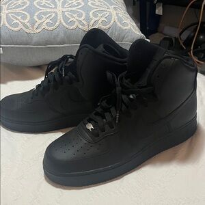 Nike Men's Air Force One Black High-Tops
